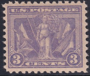 537 U.S. 1920 Victory issue 3¢ MVLH CV $10.00
