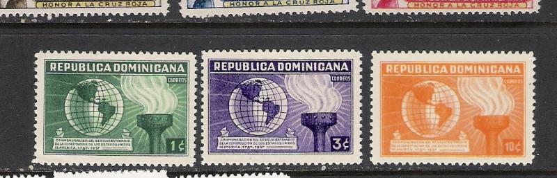 DOMINICAN REP. DOMINICANA 332-34 MOG P200