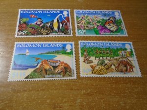 Solomon Islands   #  789-92   MNH