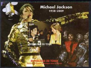 Chad 2009 Michael Jackson #3 with Princess Diana imperf s...