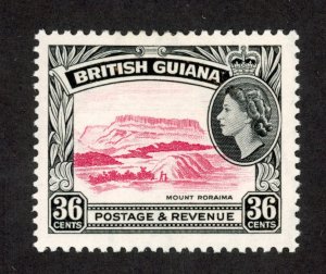 British Guiana 283 MH 1963 36c black & rose