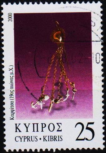 Cyprus.2000 25c S.G.987 Fine Used