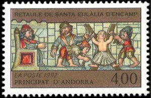 French Andorra 1992 #420 MNH. Religious art