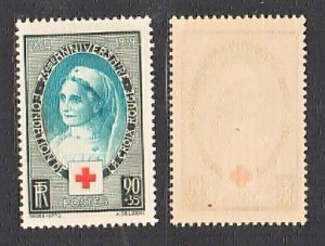 France 1939 75th Anniv of the lnt'l Red Cross Soc. (1v Cpt) V Fine MNH C...