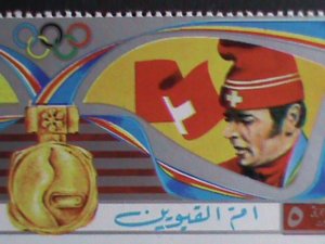 UMM-AL-QIWAIN STAMP:1972 WINTER OLYMPIC GAMES SAPPORO'72-CTO-STAMP VERY FINE