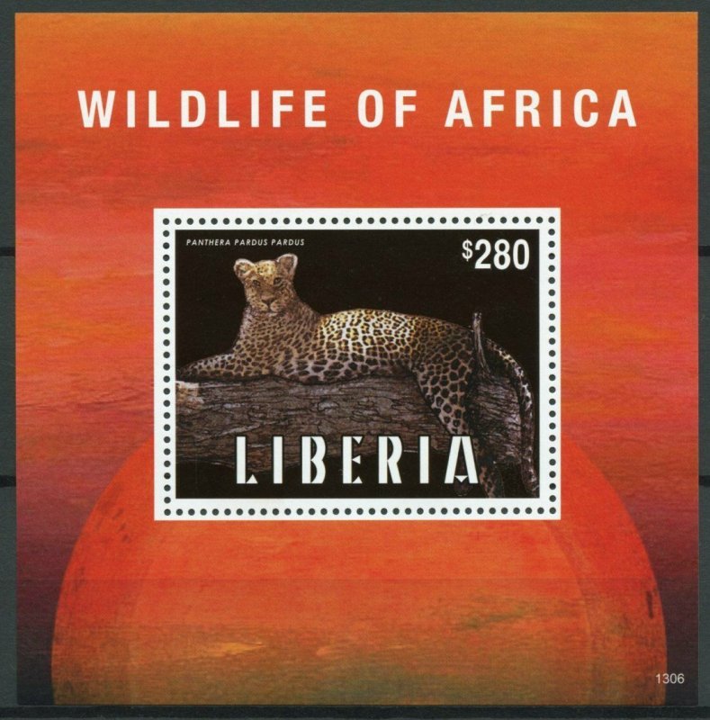 Liberia 2013 MNH Wildlife of Africa 1v S/S Leopard Animals Pantera Pardus Pardus 