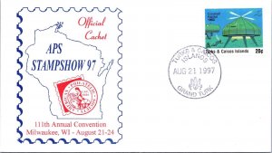 Turks & Caicos FDC 1997 - 111th Annual Convention Milwaukee WI - F64408