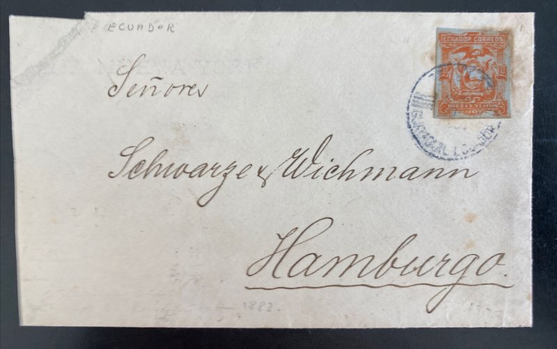 1894 Guayaquil Ecuador Cover To Hamburg Germany 