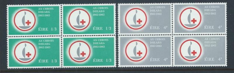 IRELAND SC# 190-1 B/4 FVF MNH 1963