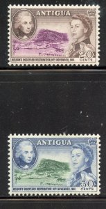 Antigua # 127-8 Mint Hinge