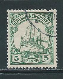 German New Guinea 8 5pf Kaiser's Yacht single Used