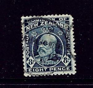 New Zealand 138 Used 1909 issue rounded corner perf