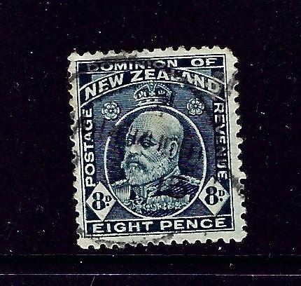 New Zealand 138 Used 1909 issue rounded corner perf