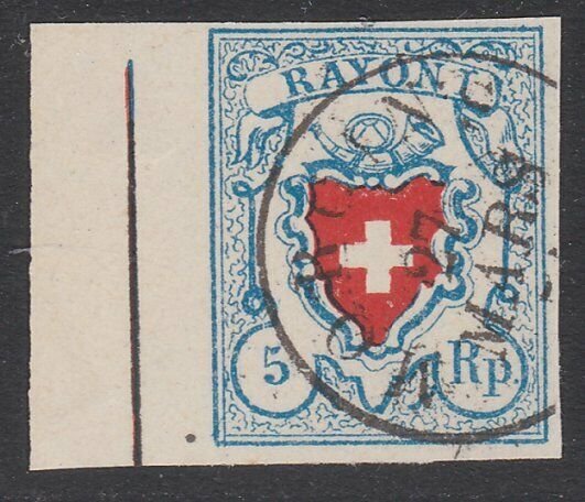 SWITZERLAND  An old forgery of a classic stamp - ...........................B307