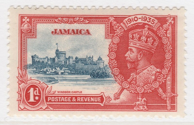 British Colony Jamaica Silver Jubilee 1935 1d MH* Stamp A22P19F8960