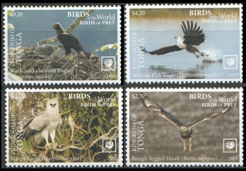 2019 Tonga 2277-2280 Birds of prey 16,00 €