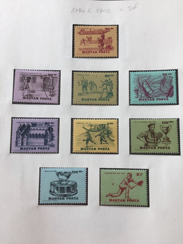 HUNGARY 1965 Sport Wildlife Flowers MNH on 8 Pages(Aprx 60+ Items)Apr655 