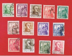 Spain #752 /803  VF used  Franco  Free S/h