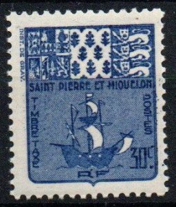 St. Pierre & Miquelon Sc #J69 Mint Hinged