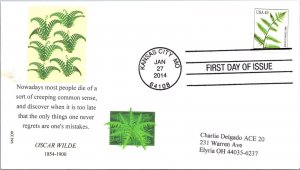 ACE FDC 2014 SC #4848-4852 Oscar Wilde - Kansas City, Mo - Single - D250