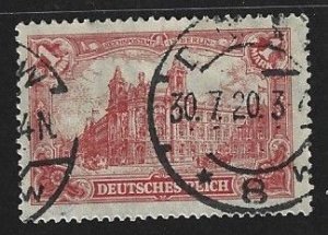 Germany Sc 111 Mi 113b used SIGNED Infla Berlin Mi CV $34