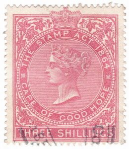 (I.B) Cape of Good Hope Revenue : Stamp Duty 3/- (1885)