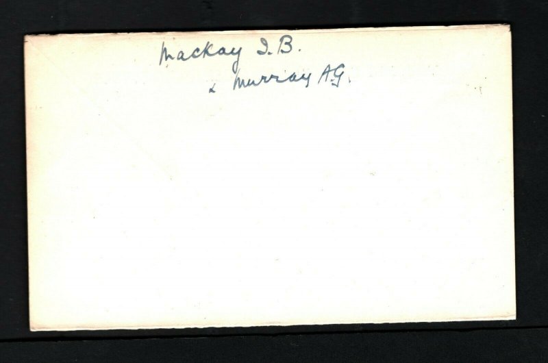 GB Cover Printed Matter REPTON SCHOOL Reply Form RAMC Captain WW2 c1944 BD68