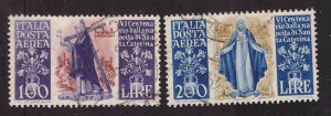 Italy Scott C127-C128  St. Catherine of Siena set CV$65 1948