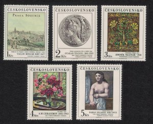 Czechoslovakia Art Paintings 15th series 5v 1981 MNH SG#2601-2605