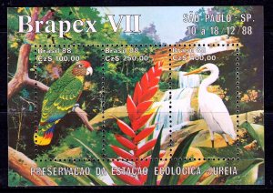 Brazil 1988 Ecological Preservation Mint MNH Miniature Sheet SC 2158