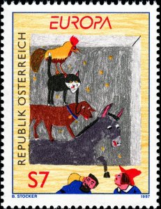 Austria 1997 MNH Stamps Scott 1726 Europa CEPT Fairy Tales and Legends Animals