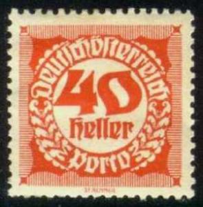 Austria #J81 Postage Due, Unused (0.25)