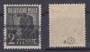 Germany 1948 Sc#600 Mi#36 IcK inverted Overprint mh signed ARGE (AB1082)