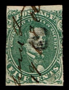 CSA Scott #1 Fine-used. SCV - $175.00