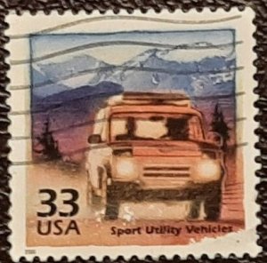 US Scott # 3191m; used 33c SUV from 2000; XF centering; off paper