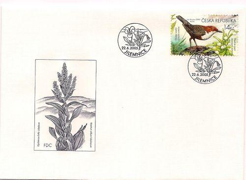 2005 CZECH REPUBLIC - SET OF 4 FDC: BUTTERFLIES & BIRDS