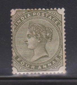 INDIA Scott # 42 Mint Heavy Hinge - Paper Adhesion & Some Gum Missing