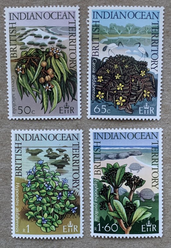 BIOT 1975 Native Plants, MNH. Scott 78-81, CV $3.30