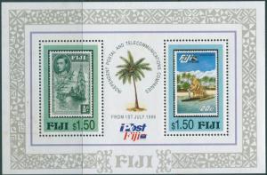 Fiji 1996 SG960 Postal and Telecommunications MS toning MNH