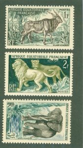 FRENCH EQUATORIAL AFRICA 195-97 Missing#198 MH BIN $2.00