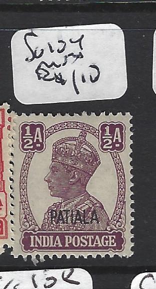 INDIA  PATIALA  (PP2408B)   KGVI   1/2A  SG 104  MNH