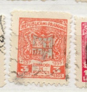 Paraguay 1937 Early Issue Fine Used 3P. NW-175859