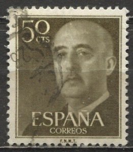 Spain; 1954; Sc. # 821; O/Used Single Stamp