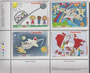 Canada UNITRADE MNH  #  1862a       LL      Corner Block