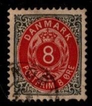 Denmark -  #44 Numeral (Wmk 112) - Used