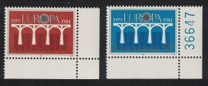 Yugoslavia Europa 25th Anniversary 2v Corners 1984 MNH SG#2138-2139