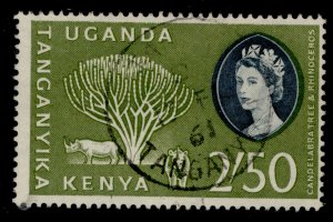 KENYA UGANDA TANGANYIKA QEII SG195, 2s 50, VERY FINE USED. CDS