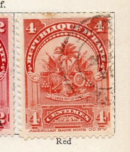 Haiti 1898-1900 Early Issue Fine Used 4c. NW-253094