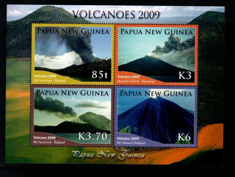 PAPUA NEW GUINEA SGMS1347 2009 VOLCANOES MNH