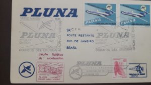 P) 1978 URUGUAY, PLUNA, INAUGURAL BOEING 727 FLIGHT, 75TH ANNIVERSARY FIRST